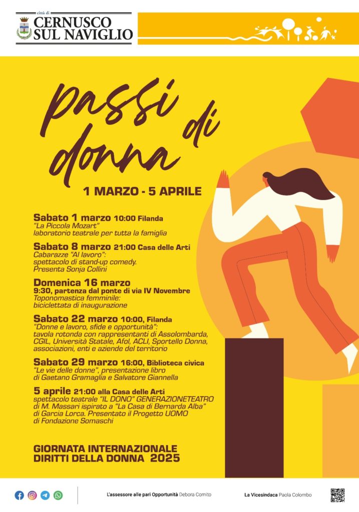 passi di donna 8 marzo 2025 locandina